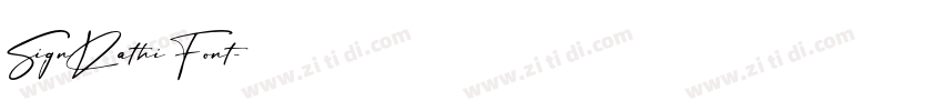 SignRathi Font字体转换